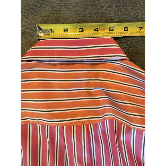 Multiples Womens Striped Button Shirt Top Blouse Multi Color Size Medium - Picture 6 of 9